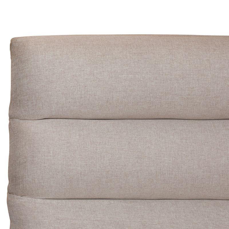 Respaldo Tubular Horizontal Beige Super king-2
