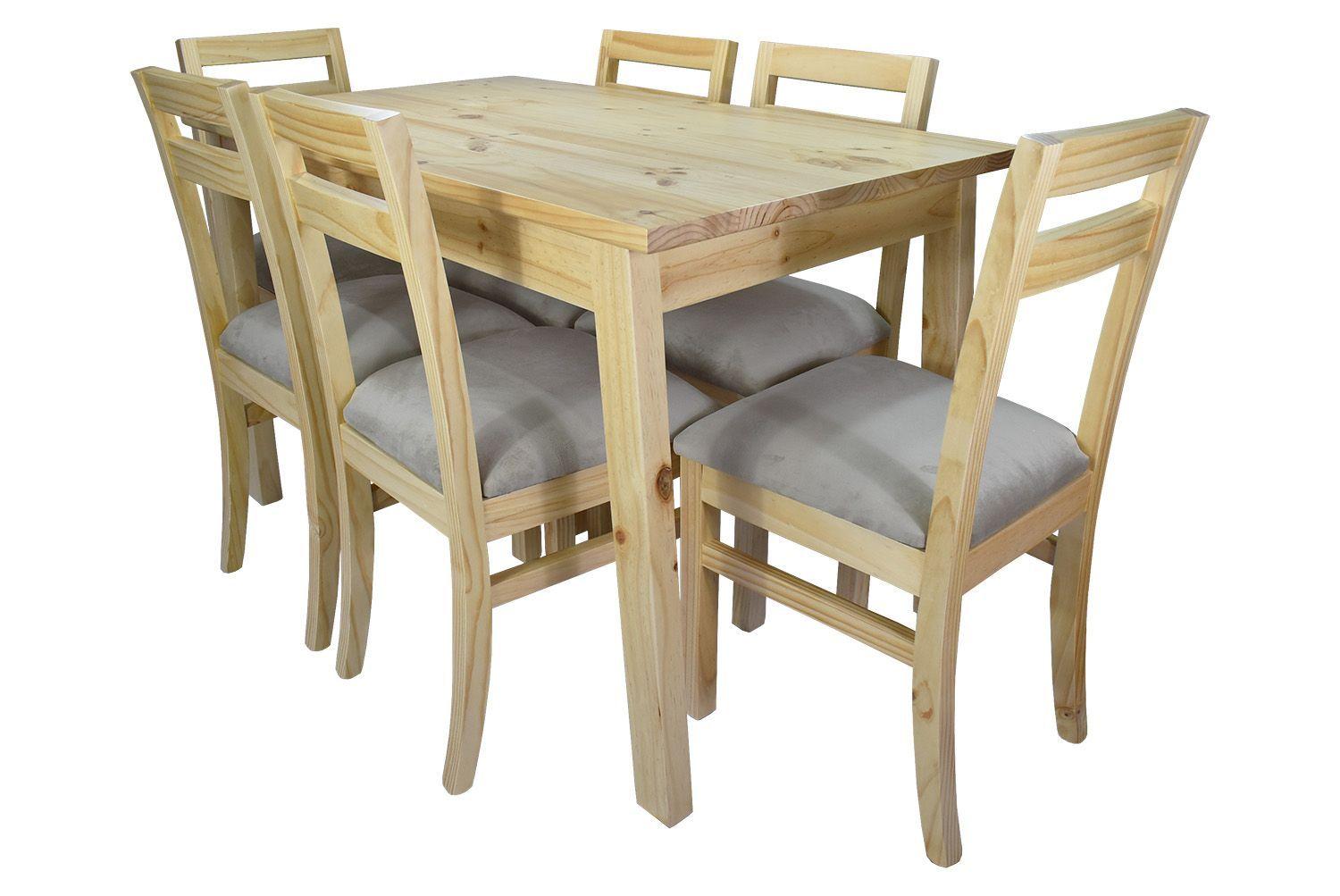 Comedor Castilla 6 Sillas Tapiz Beige-3