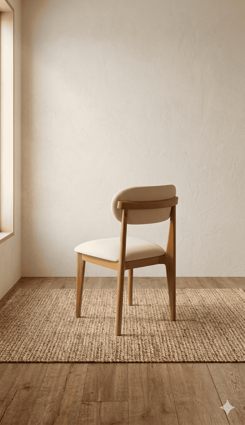 Comedor Monaco 100x200 8 sillas tapiz crudo-7