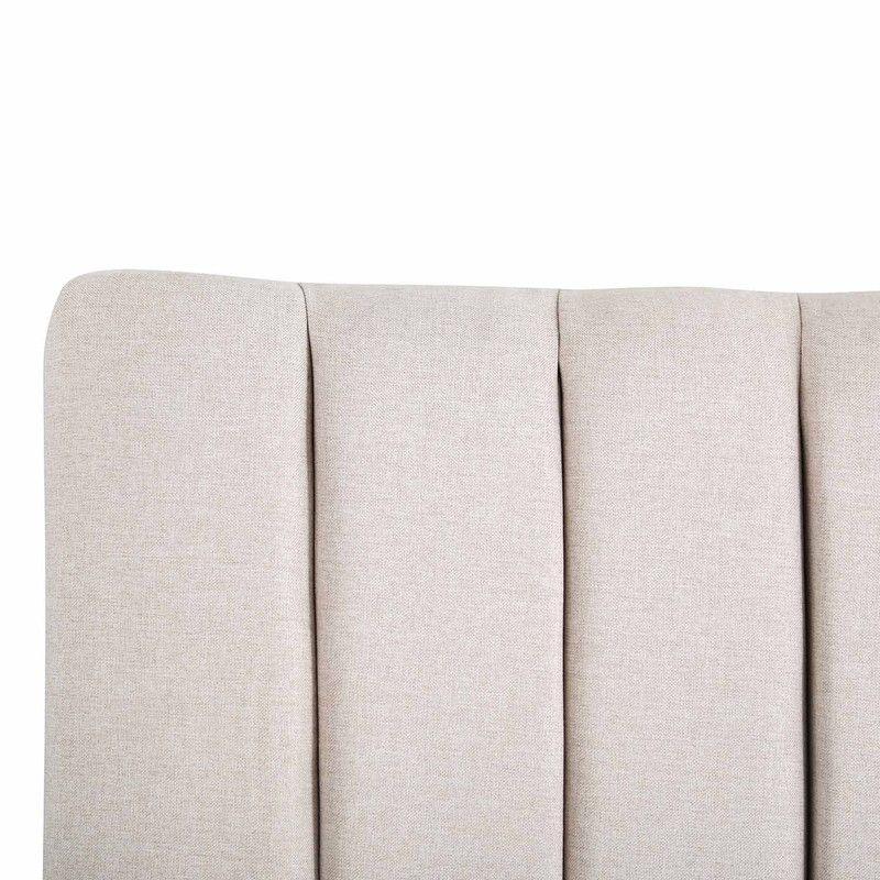 Respaldo Tubular Vertical Beige Super king-2