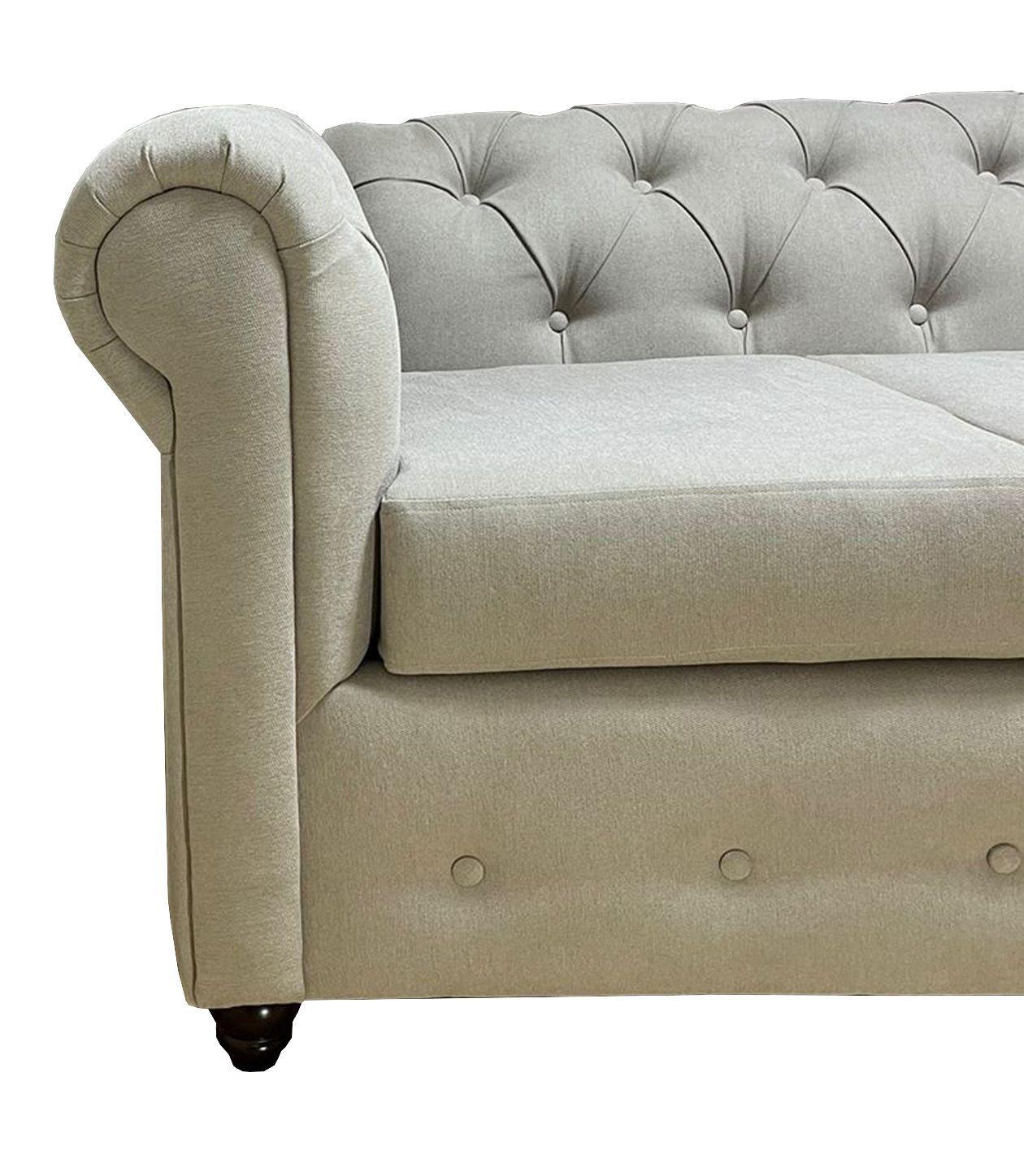 Sofa Chesterfield 200x90x75  Beige-3