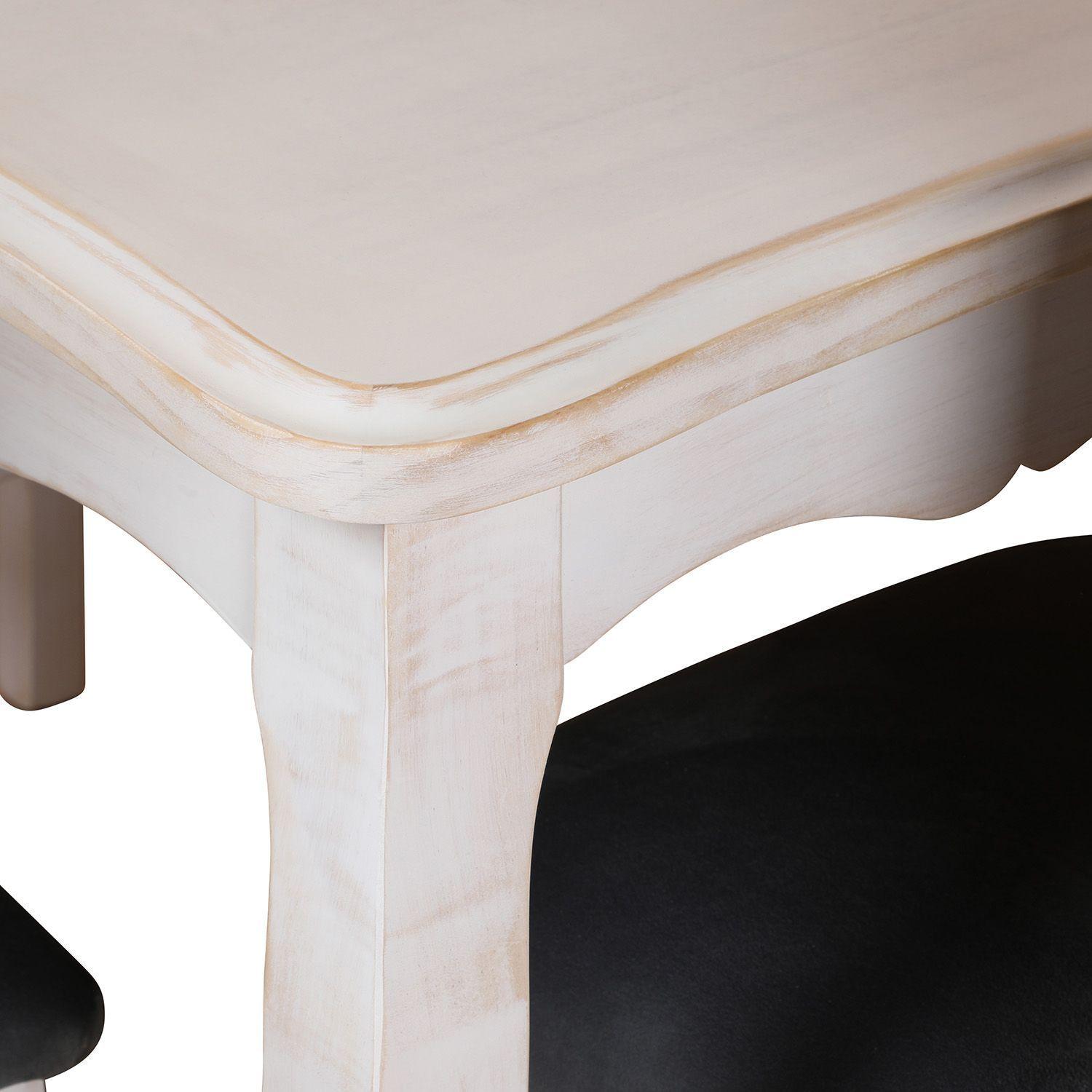 Comedor 8 Sillas Normando 100x200 respaldo tapizado Gris-4