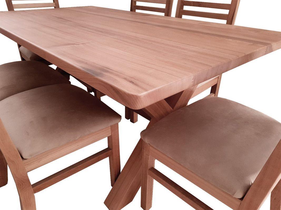 Comedor Cruz 6 silla Palillo Beige-2