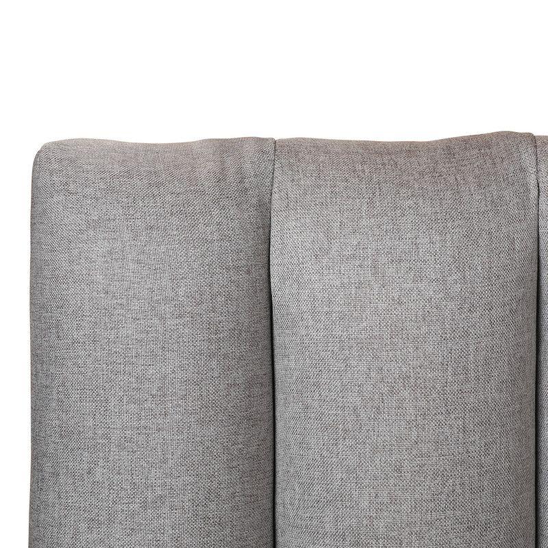 Respaldo Tubular Vertical Gris Super king-2