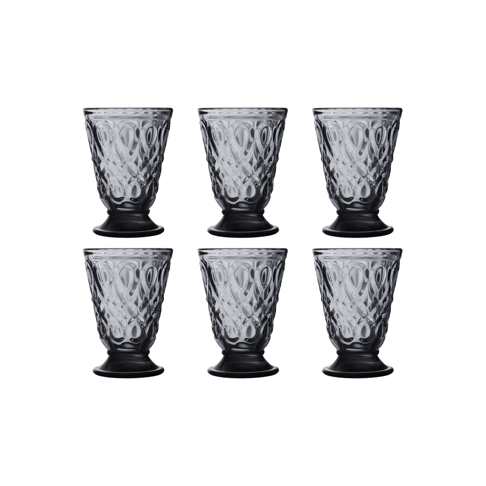 SET 6 VASOS LYONNAIS GRIS 200ML-2
