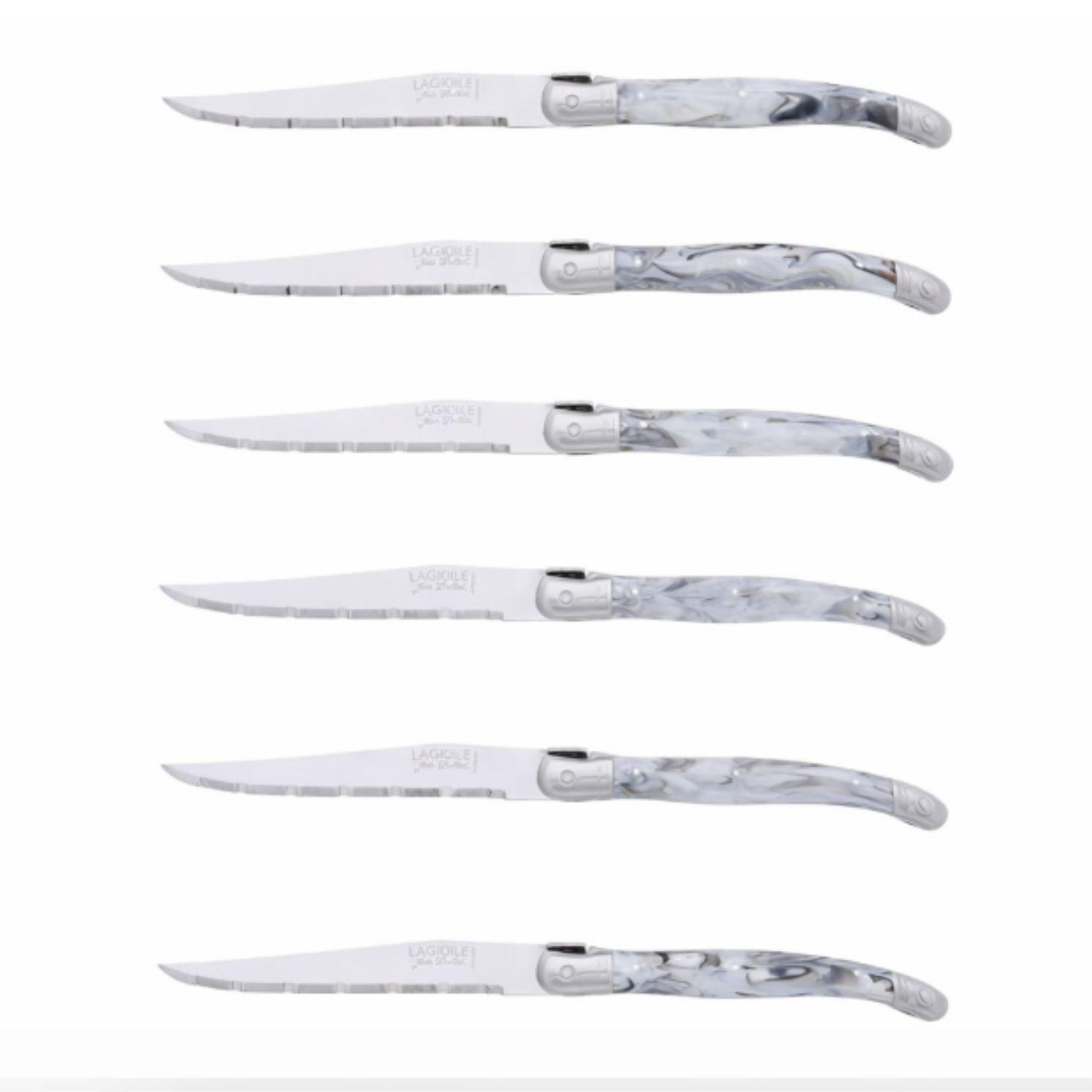 Bloque 6 Cuchillos Dark Grey Laguiole Jean Dubost-2