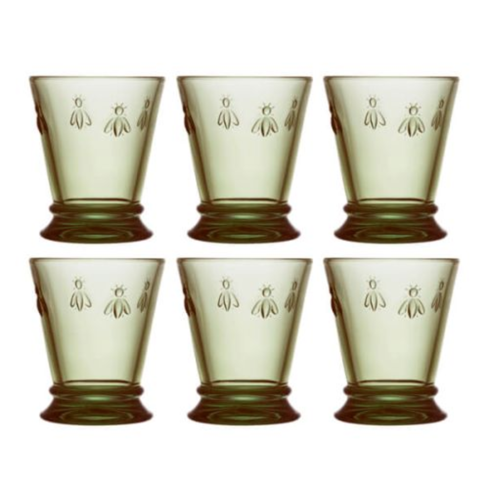 SET 6 VASOS ABEJA OLIVA 260ML-2