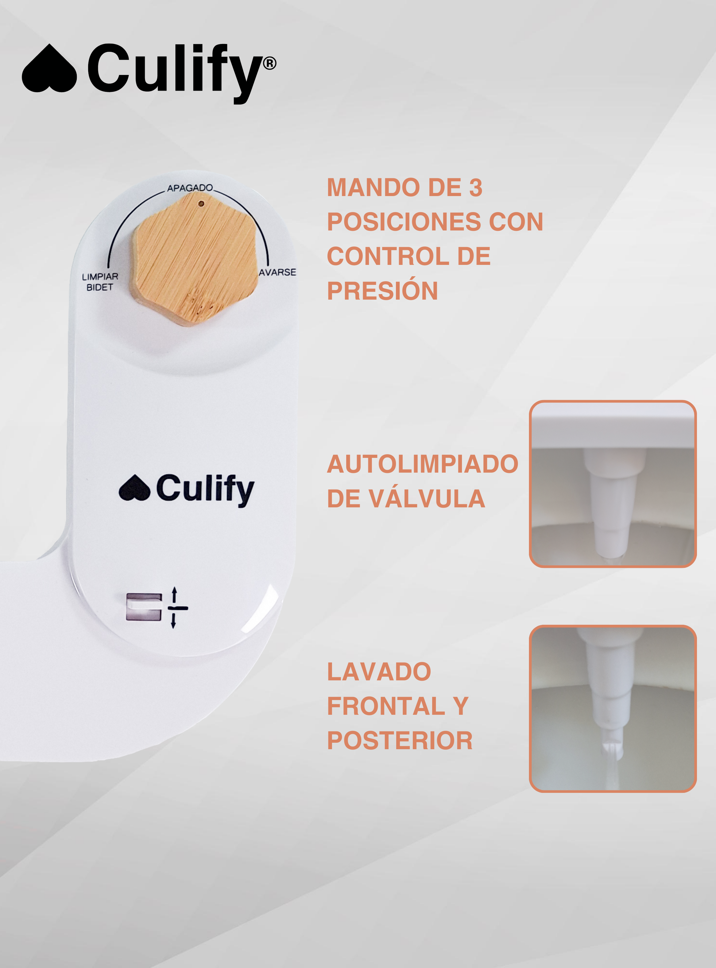 Bidet Culify Ducha Árabe Turca Para Wc Inodoro Set Completo-2