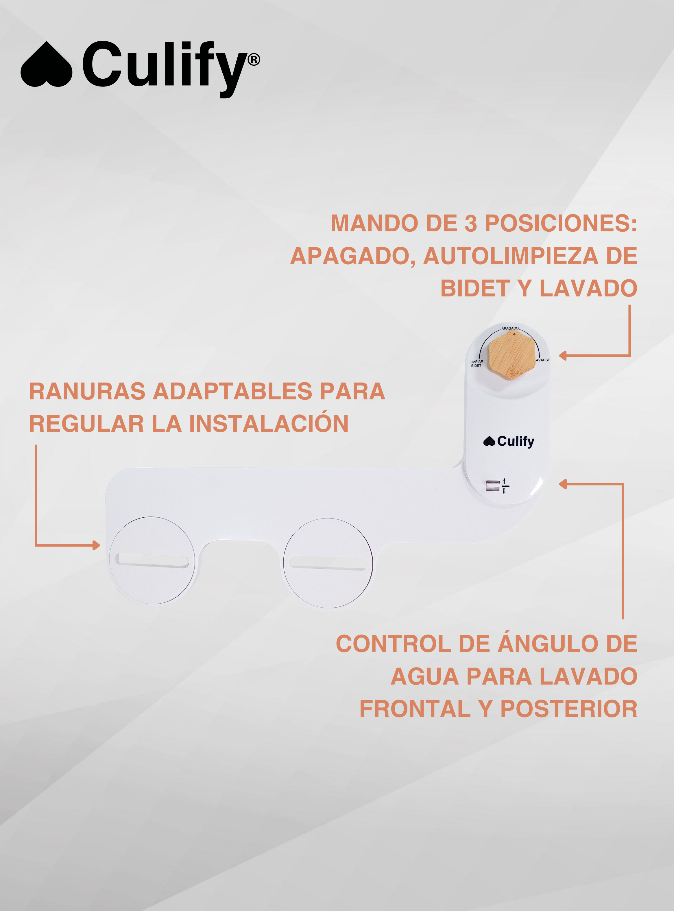 Bidet Culify Ducha Árabe Turca Para Wc Inodoro Set Completo-4