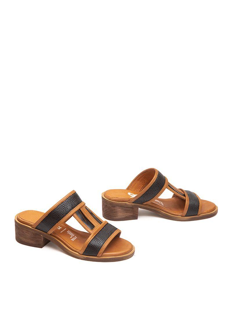 Sandalia De Cuero Higuera C1 Negro Giani Dafirenze-2
