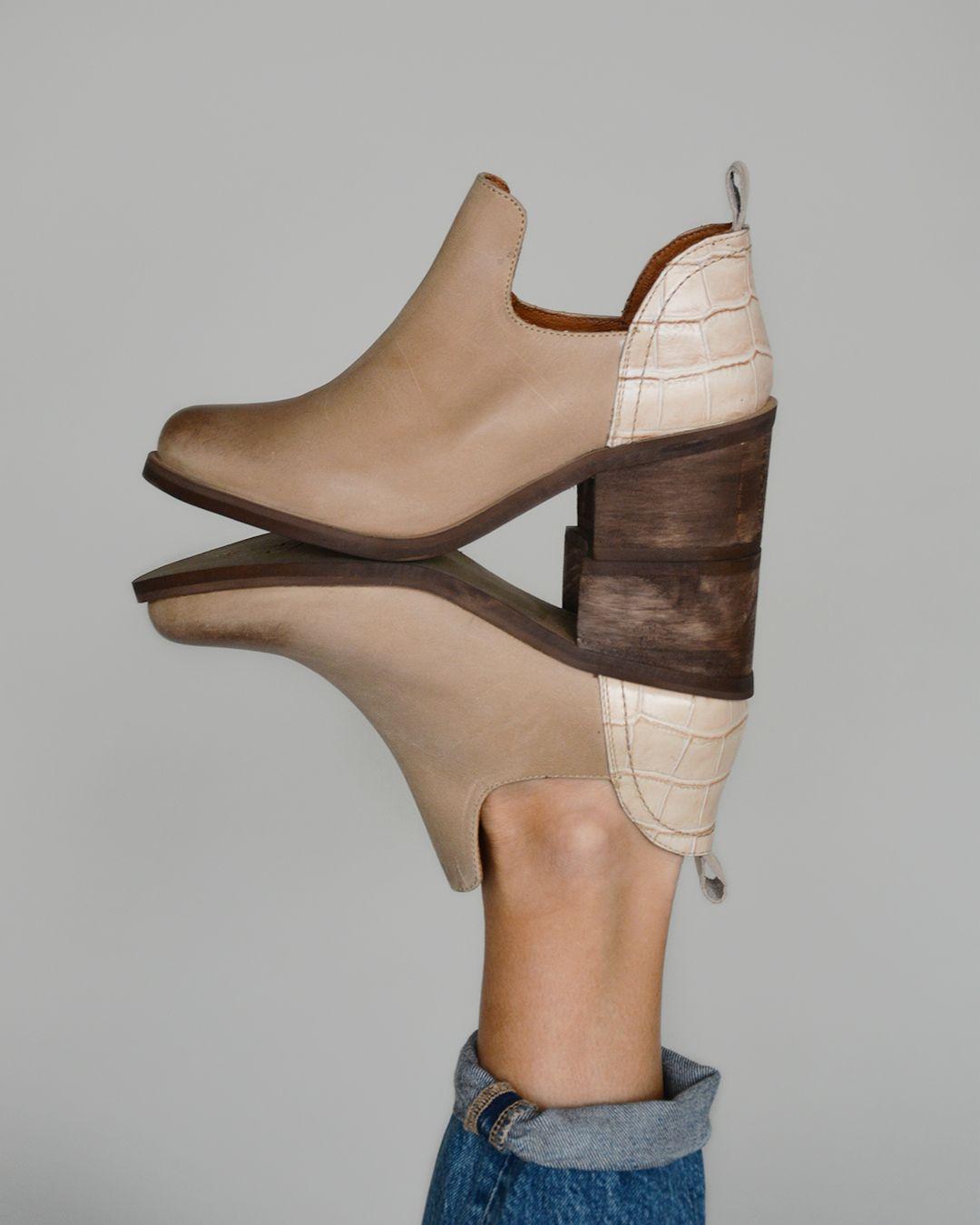 Botin De Cuero Petra C2 Beige Giani Dafirenze-1