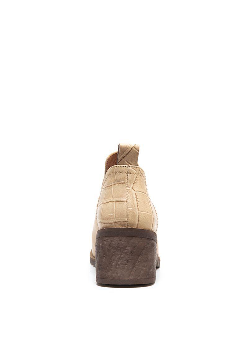 Botin De Cuero Petra C2 Beige Giani Dafirenze-5