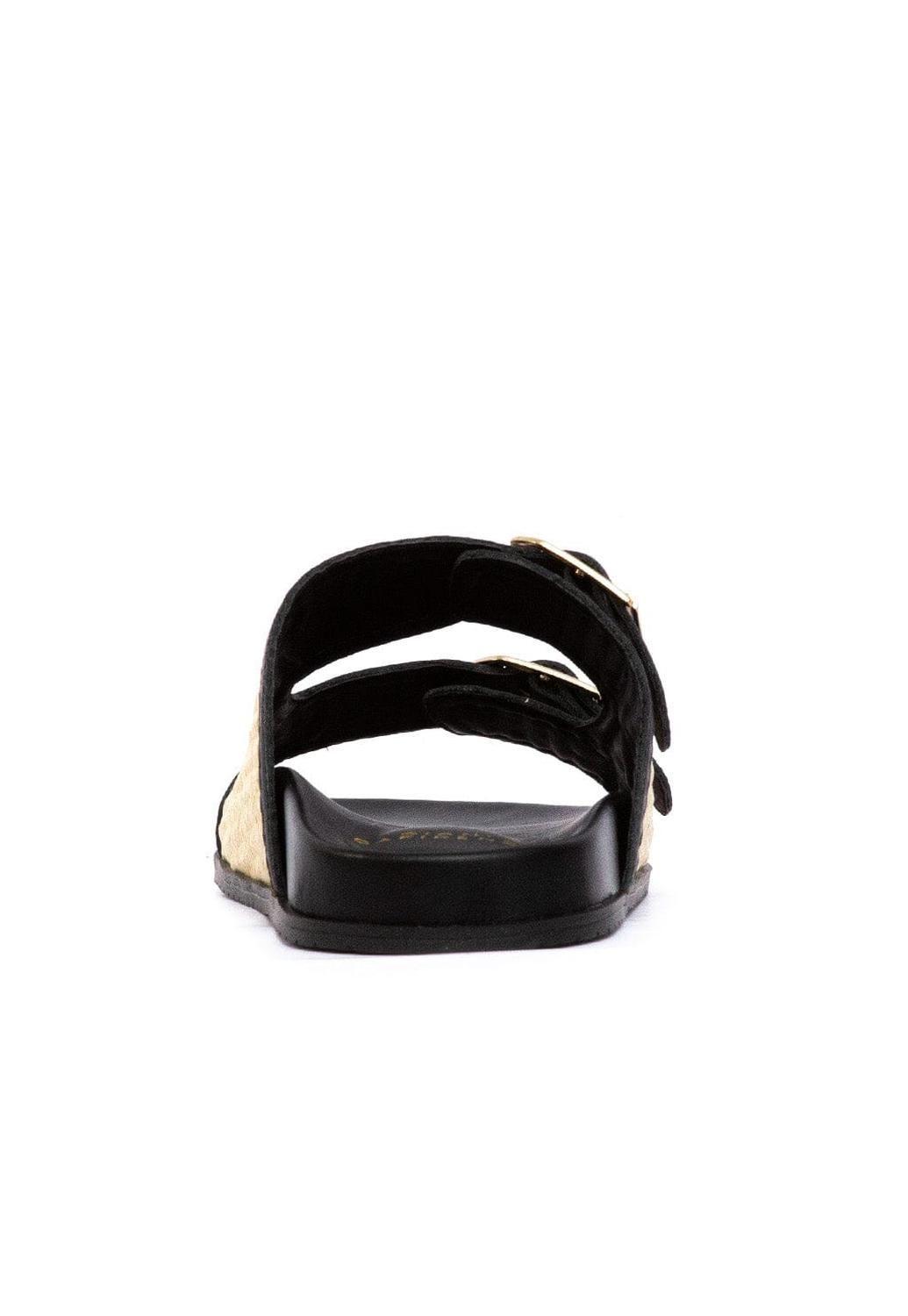 Sandalia Mujer / Palma Negro Beige-4