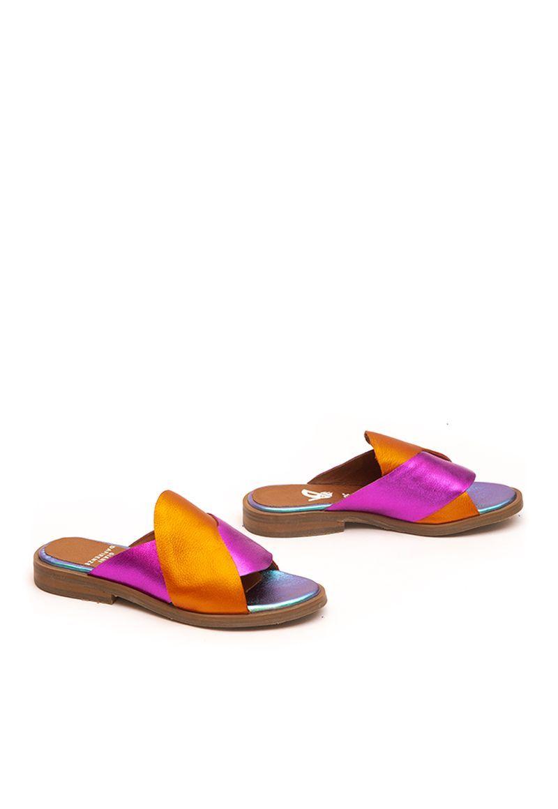 Sandalia De Cuero Peumo C3 Fucsia Giani Dafirenze-2