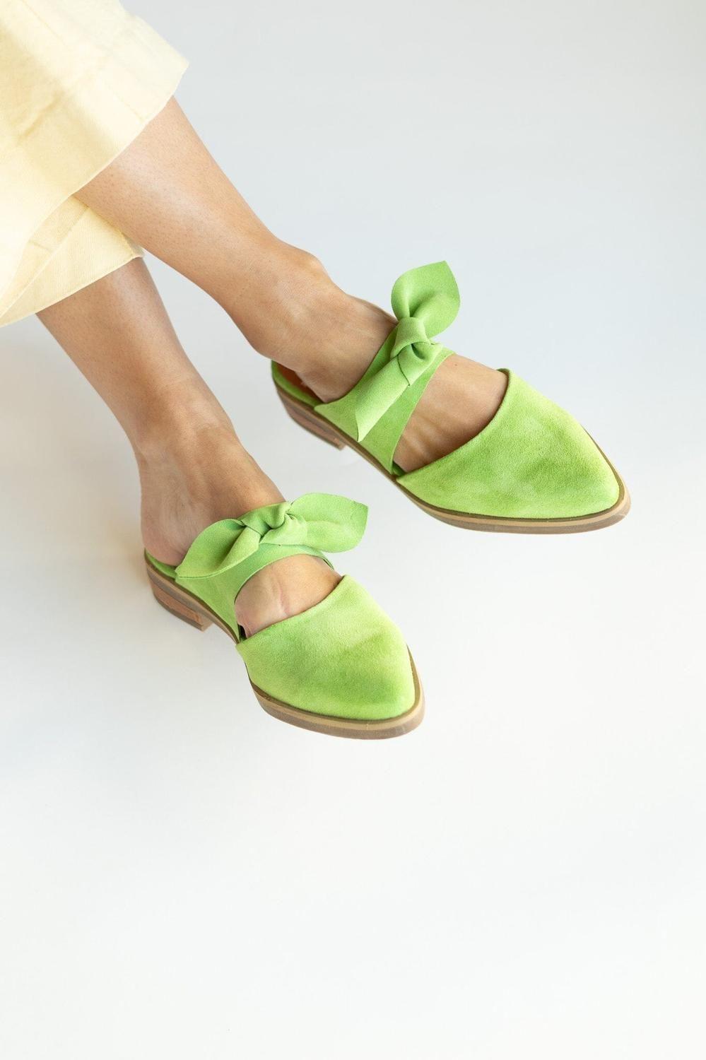 Babucha Mujer / Marsala Verde-1