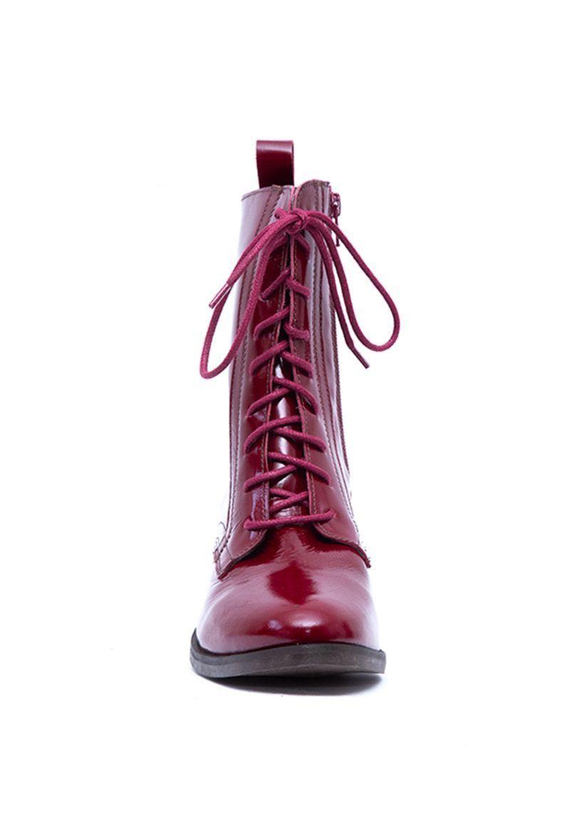 Botin De Cuero Cedron C2  Burdeo Giani Dafirenze-2