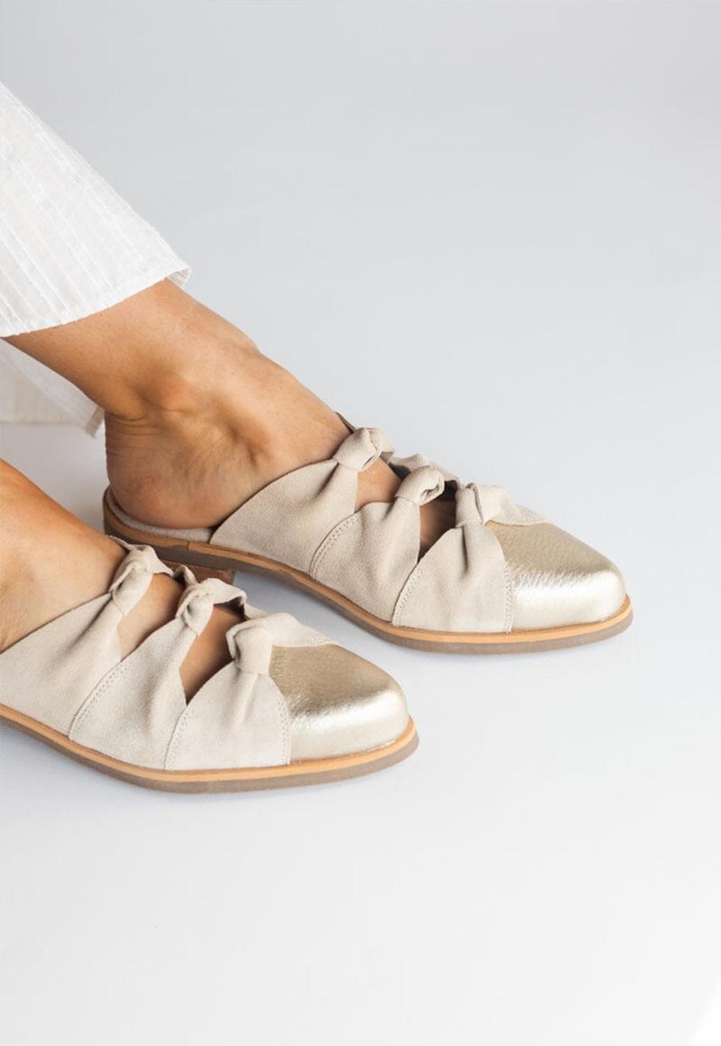 Babucha Mujer / Kiwi Niquel Beige-6