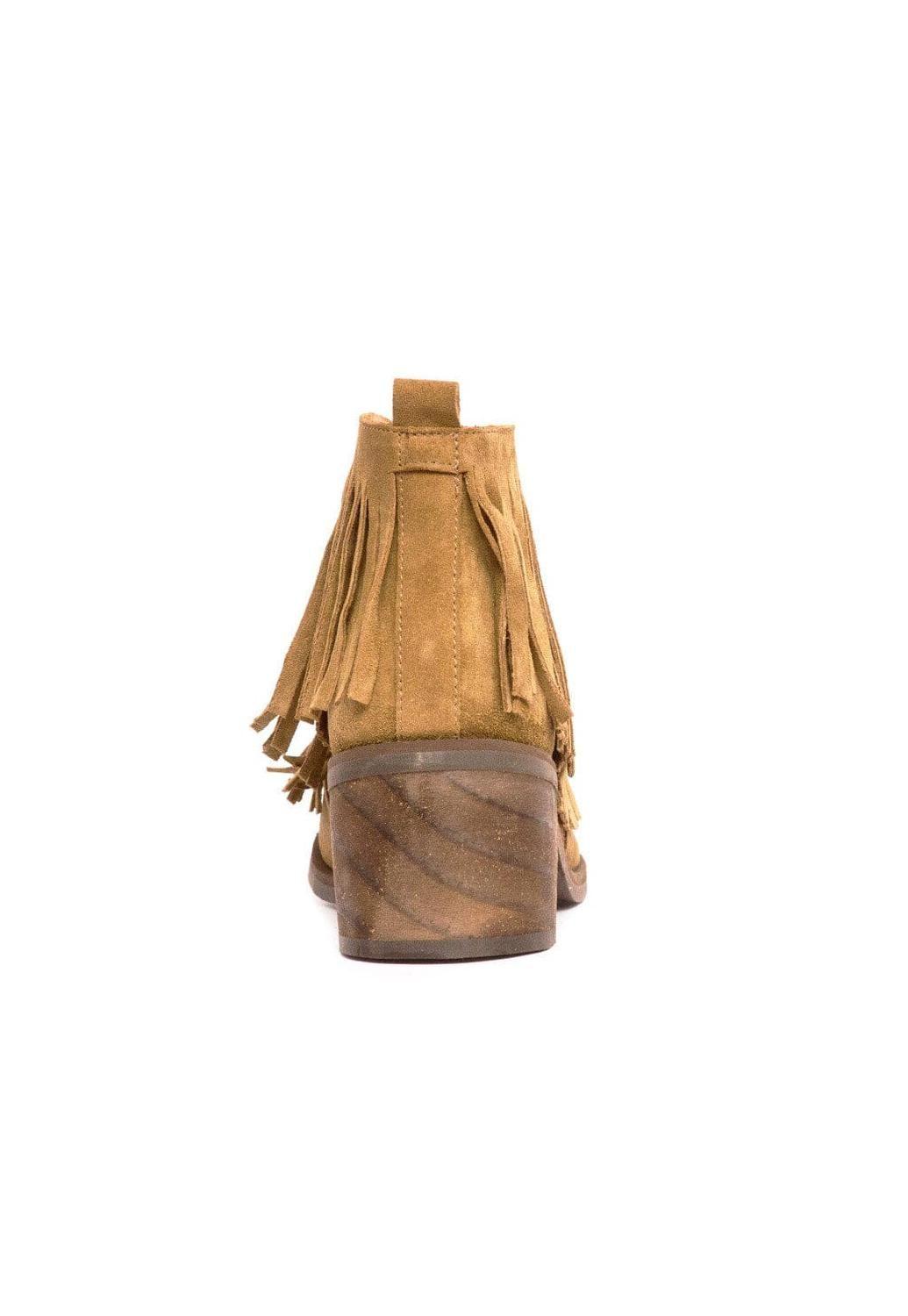 Botin Mujer De Cuero Jane Taupe C2-4