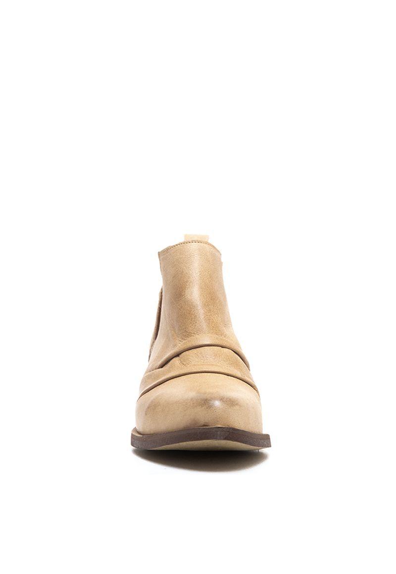 Botin De Cuero Laurel C2 Beige Giani Dafirenze-3