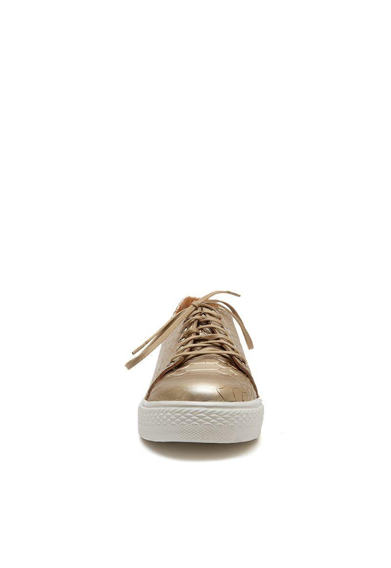 Zapatilla De Cuero Hortensia C3 Oro Giani Dafirenze-3