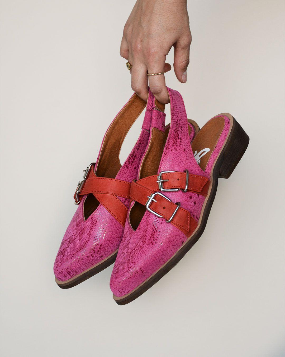 Zapato De Cuero Avellano C3 Fucsia Giani Dafirenze-1