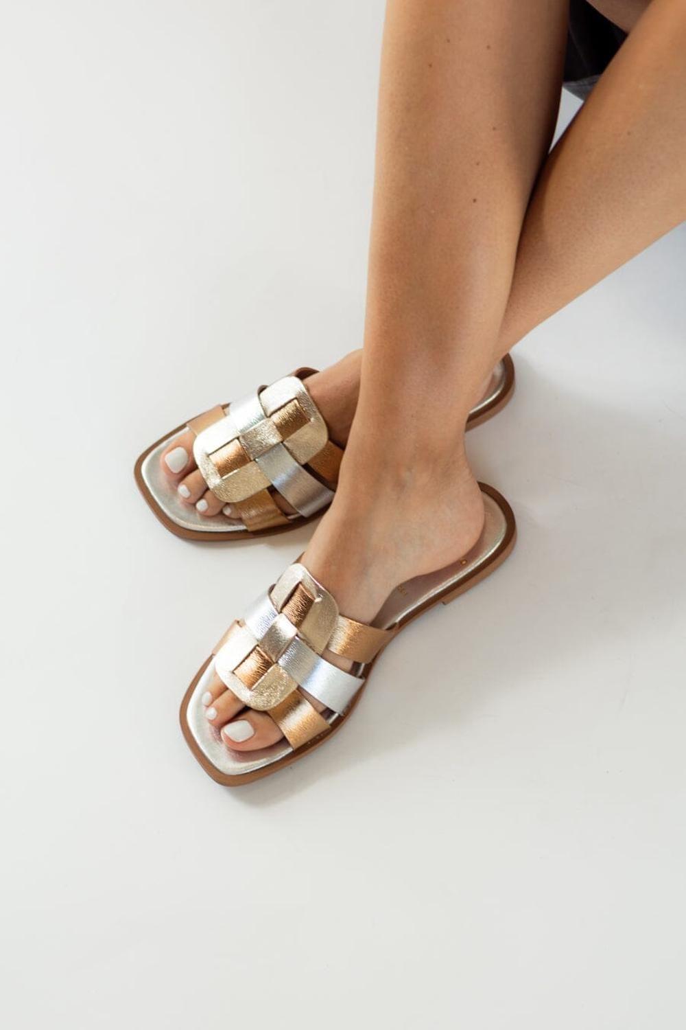 Sandalia Mujer / Zuma Metálico-6