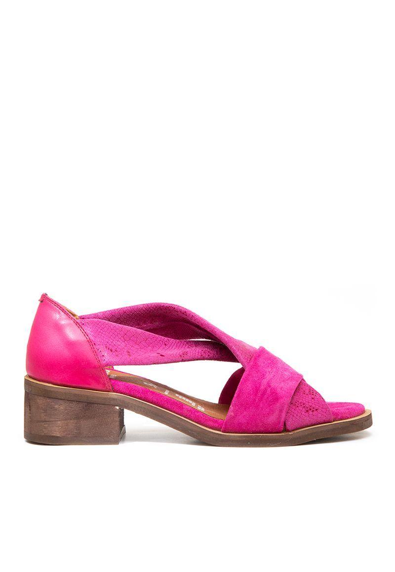 Sandalias De Cuero Tortolita C20 Fucsia Giani Dafirenze-0