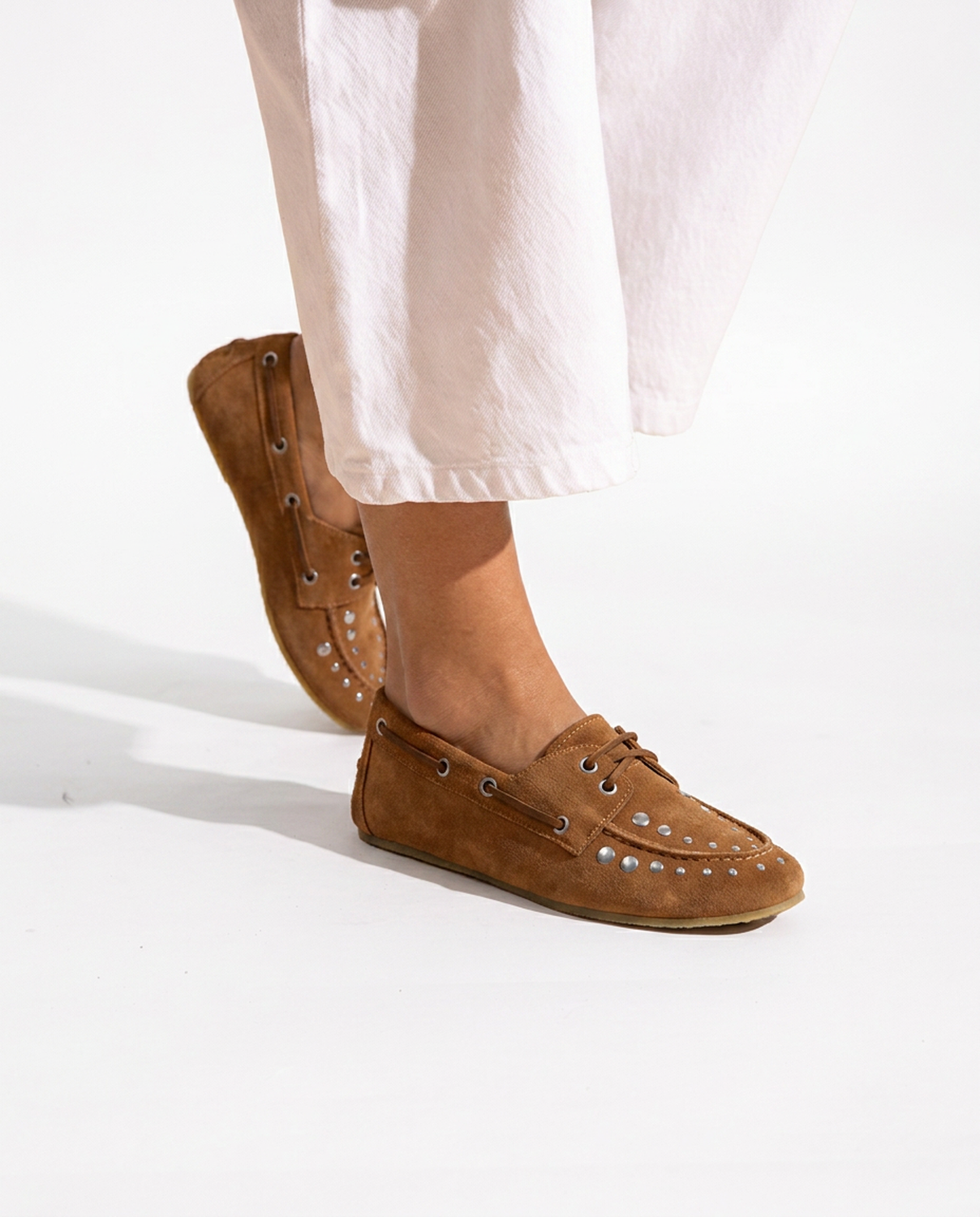 Mocasin Cuero Mujer  Lucera Camel-3