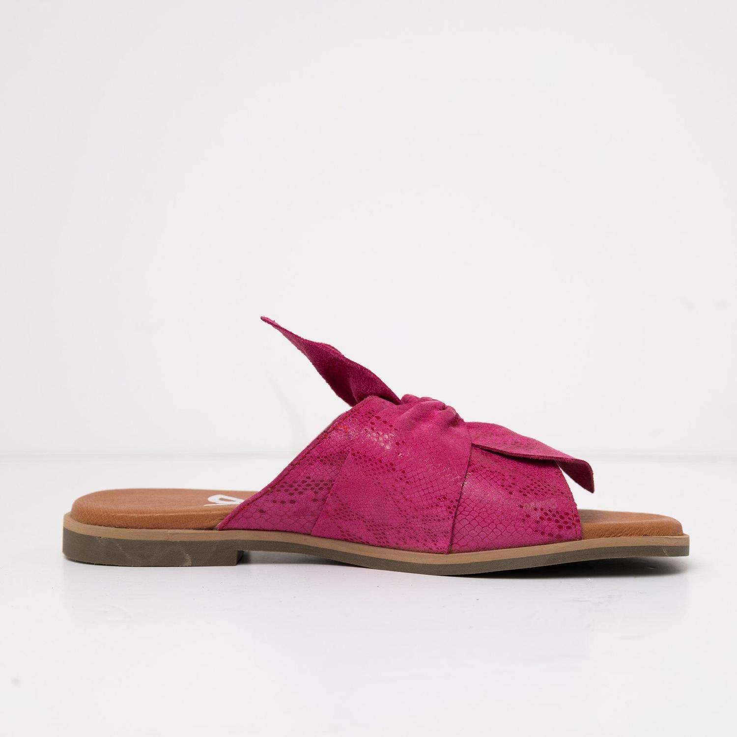 Sandalia Cuero Mujer  FioFio Fucsia-0