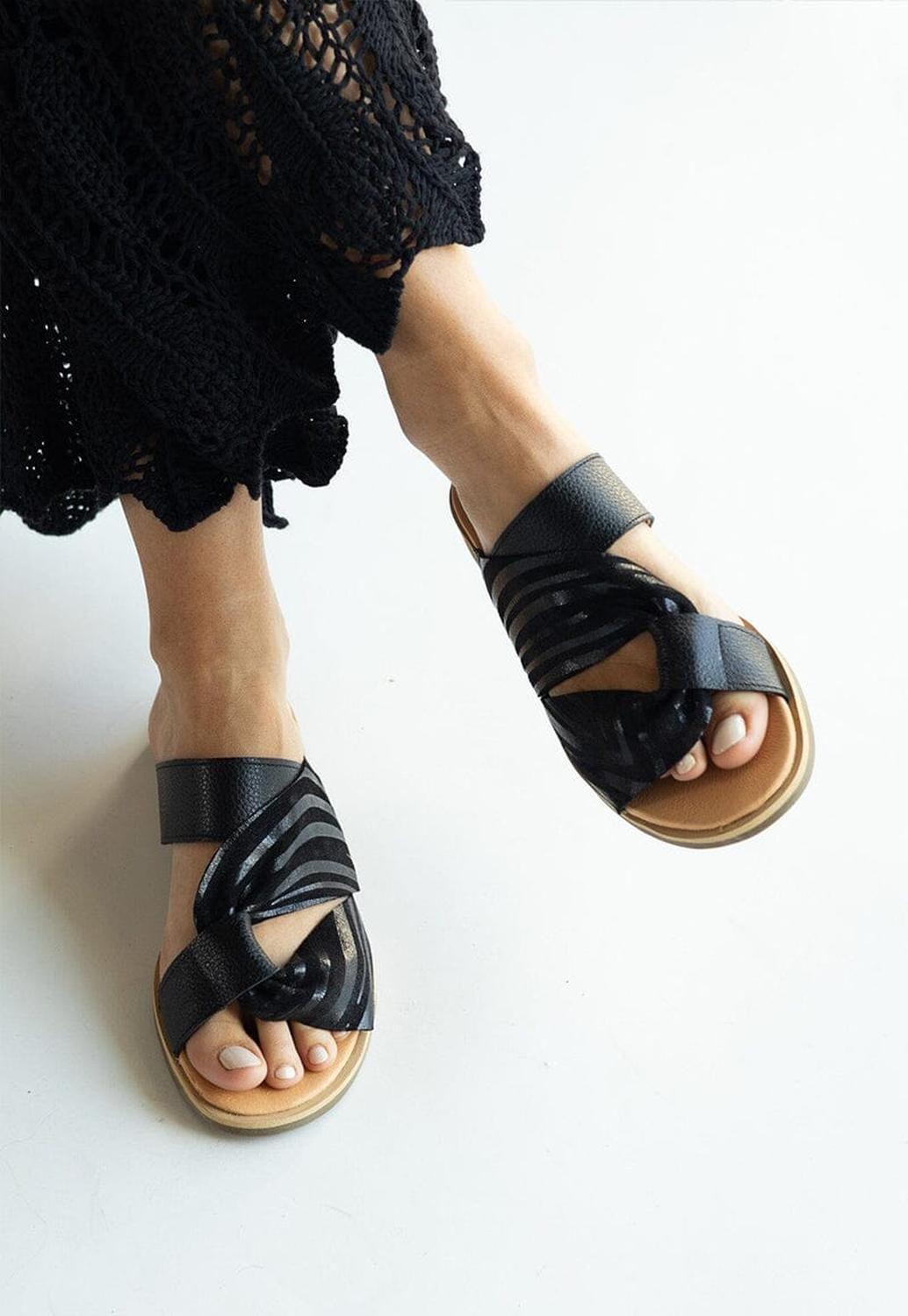 Sandalia Mujer / Turpial Negro-5