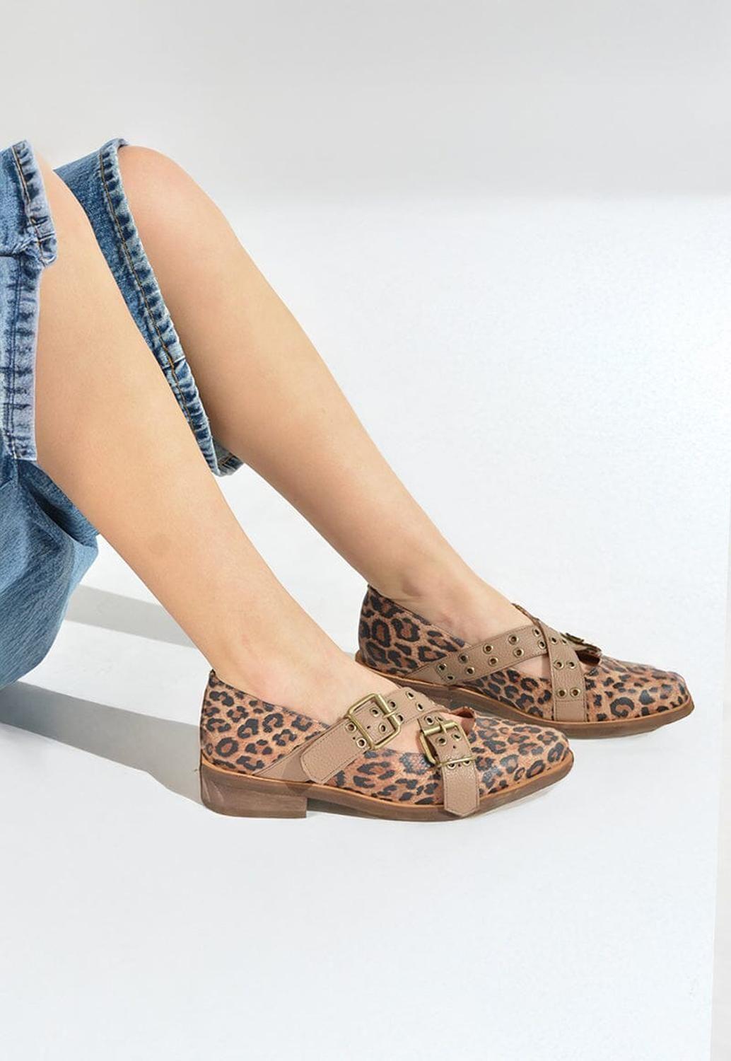 Zapato Mujer / Etna Café Print-6