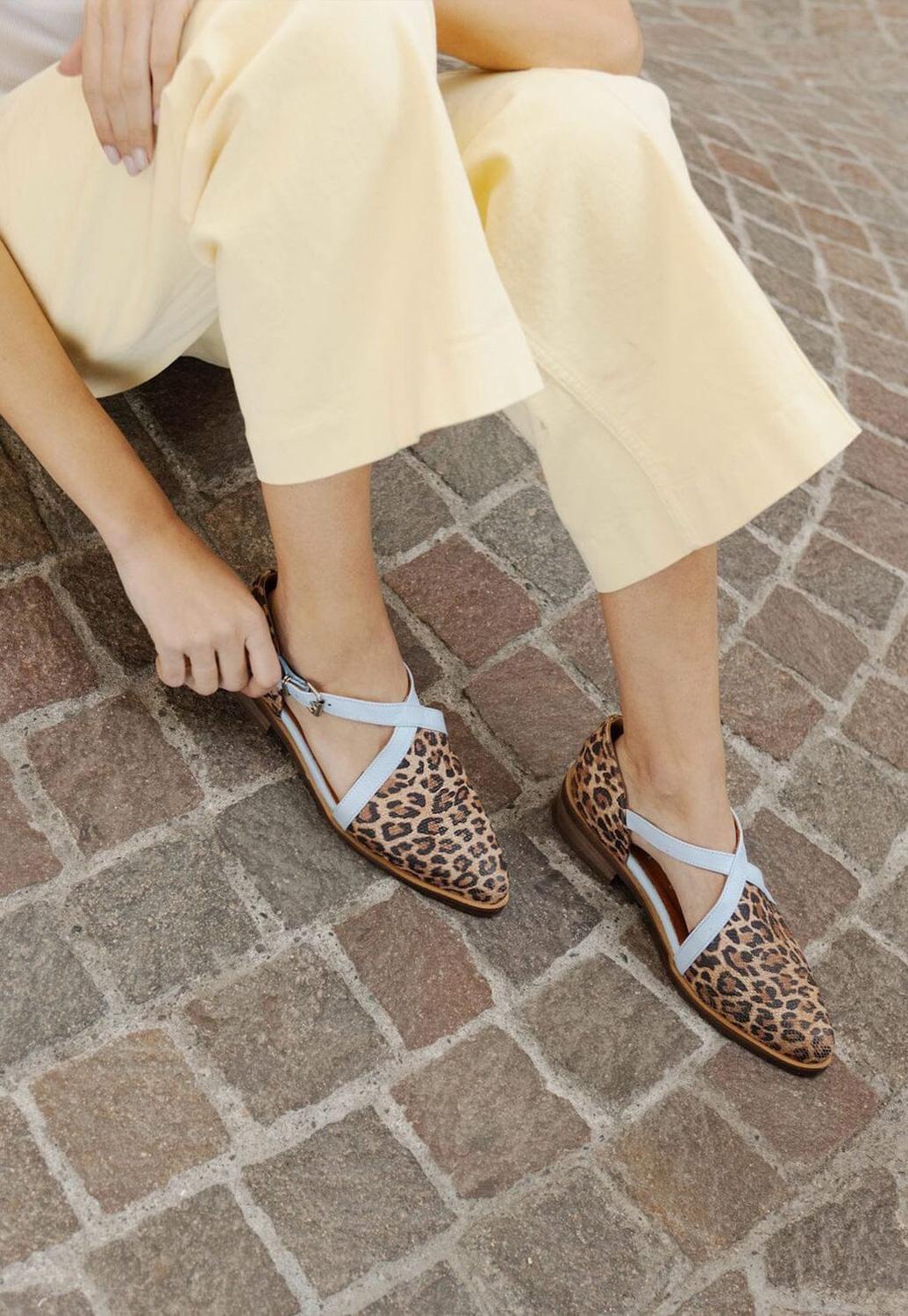 Zapato Mujer / Rauli Print Celeste-1