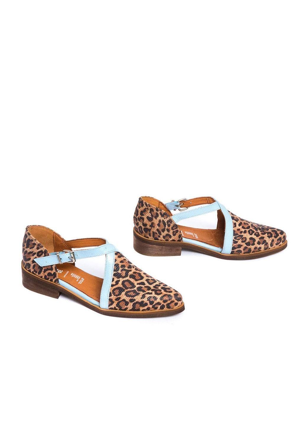 Zapato Mujer / Rauli Print Celeste-5