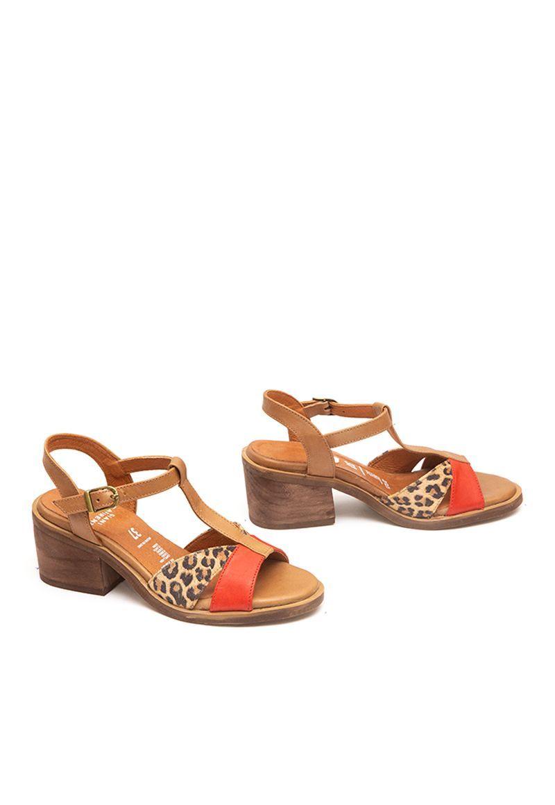 Sandalia De Cuero Sauco C3 Rojo Giani Dafirenze-2