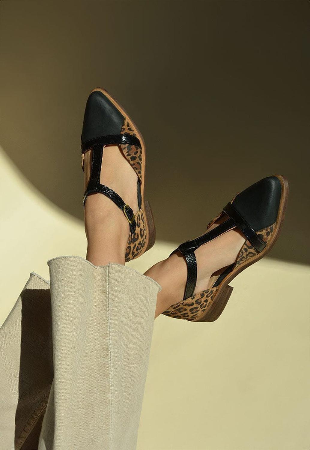 Zapato Mujer / Pomarino Print Negro-1