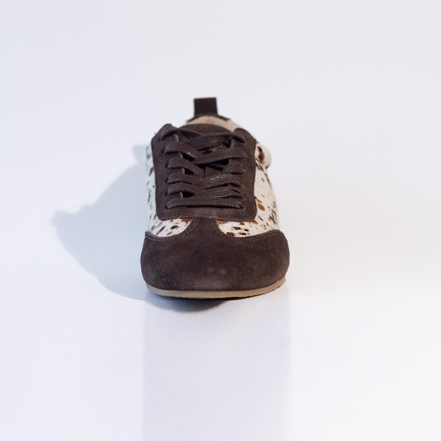 Zapatilla Mujer / Eneldo Café Print-3