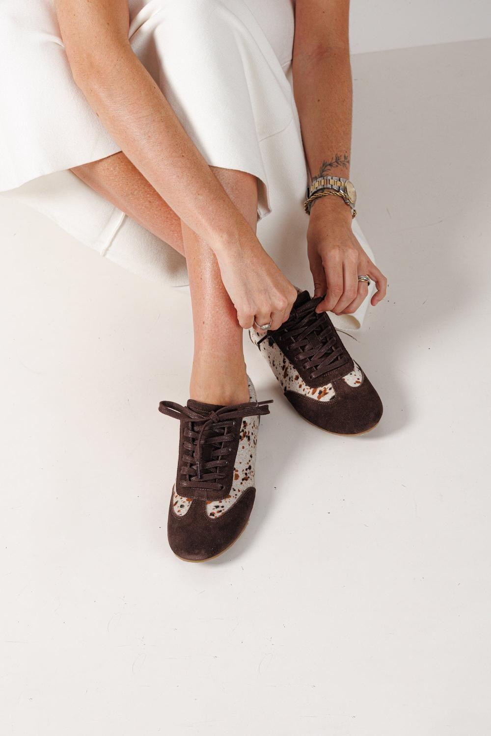 Zapatilla Mujer / Eneldo Café Print-8