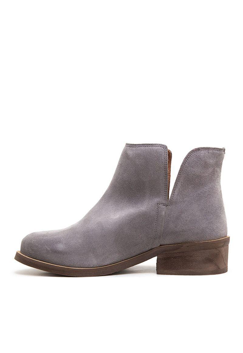 Botin De Cuero Alerce C1 Gris Giani Dafirenze-0