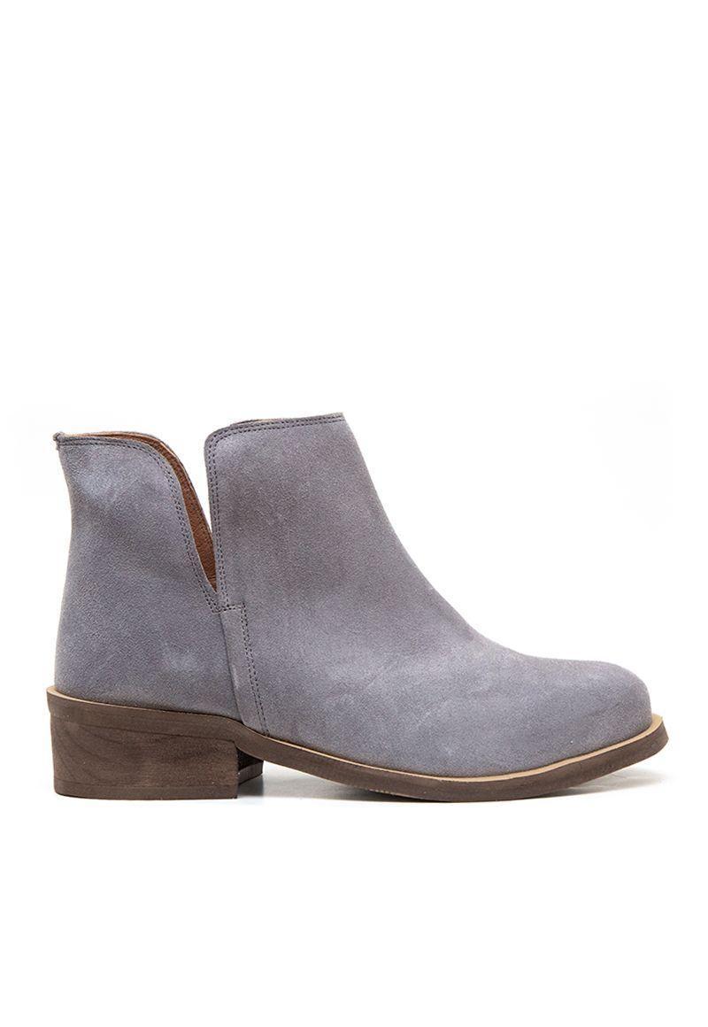 Botin De Cuero Alerce C1 Gris Giani Dafirenze-4