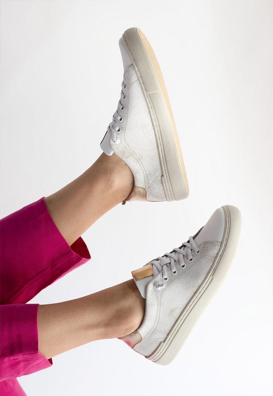 Zapatilla Mujer / Violeta Blanca-1