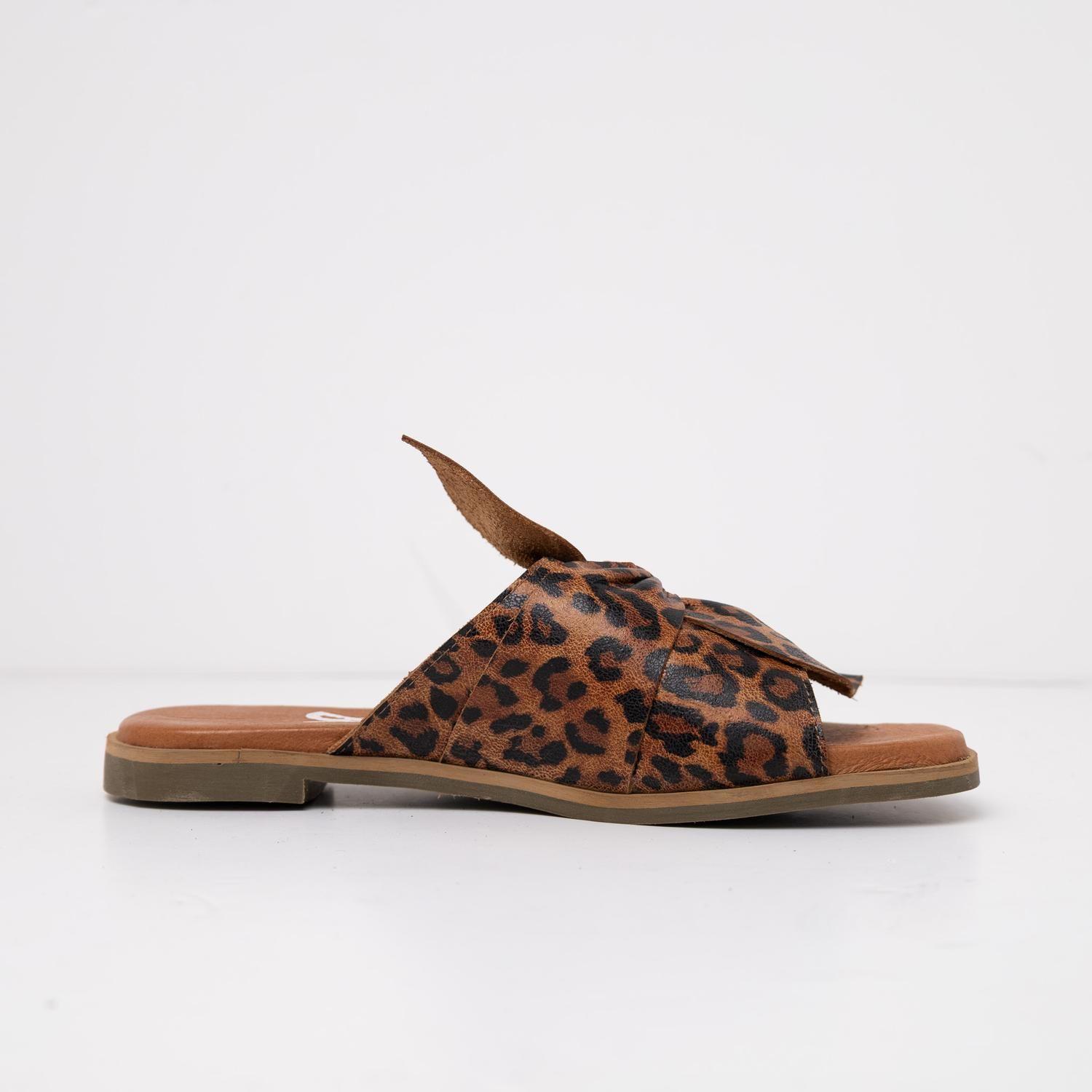 Sandalia Cuero Mujer  FioFio Leopardo-0