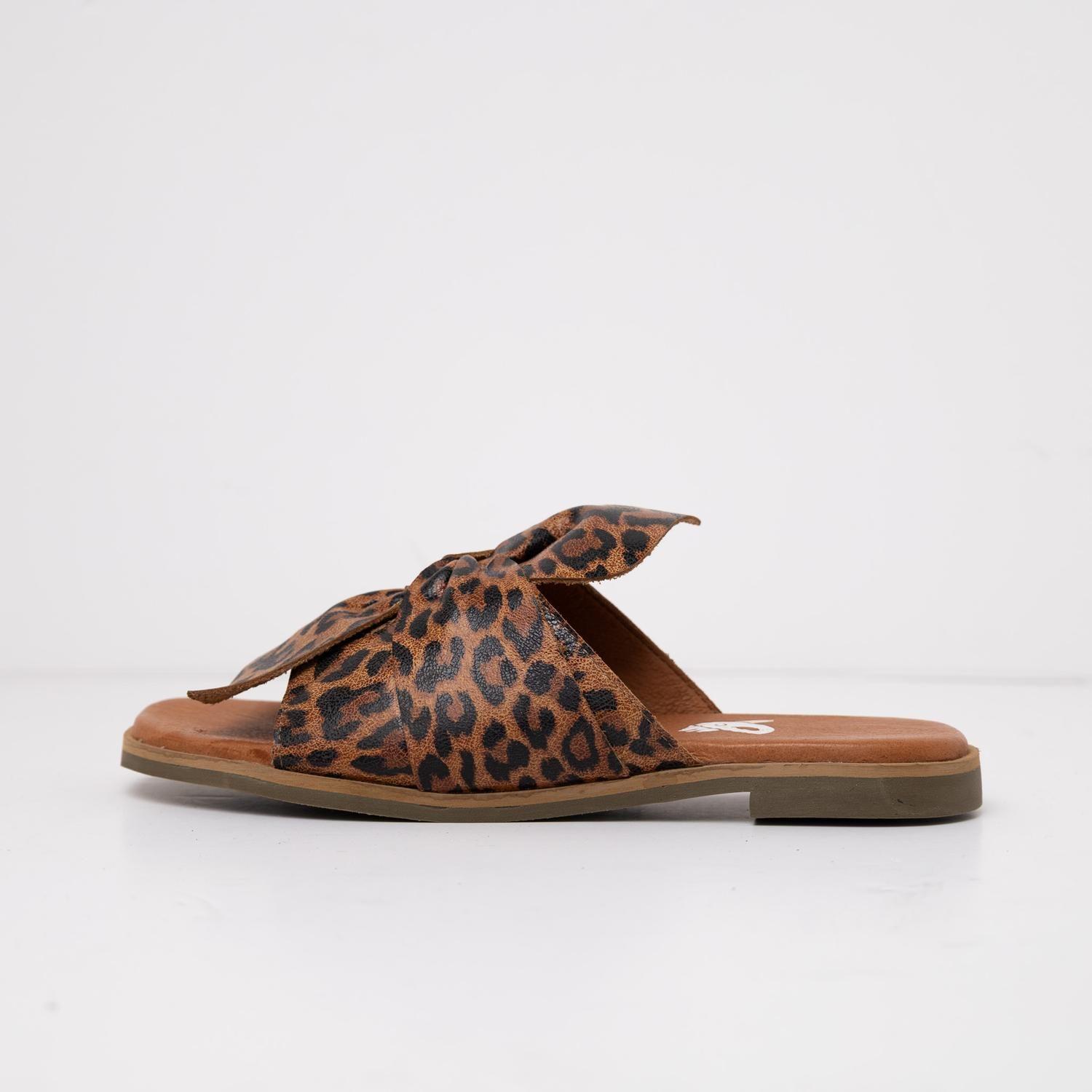 Sandalia Cuero Mujer  FioFio Leopardo-2