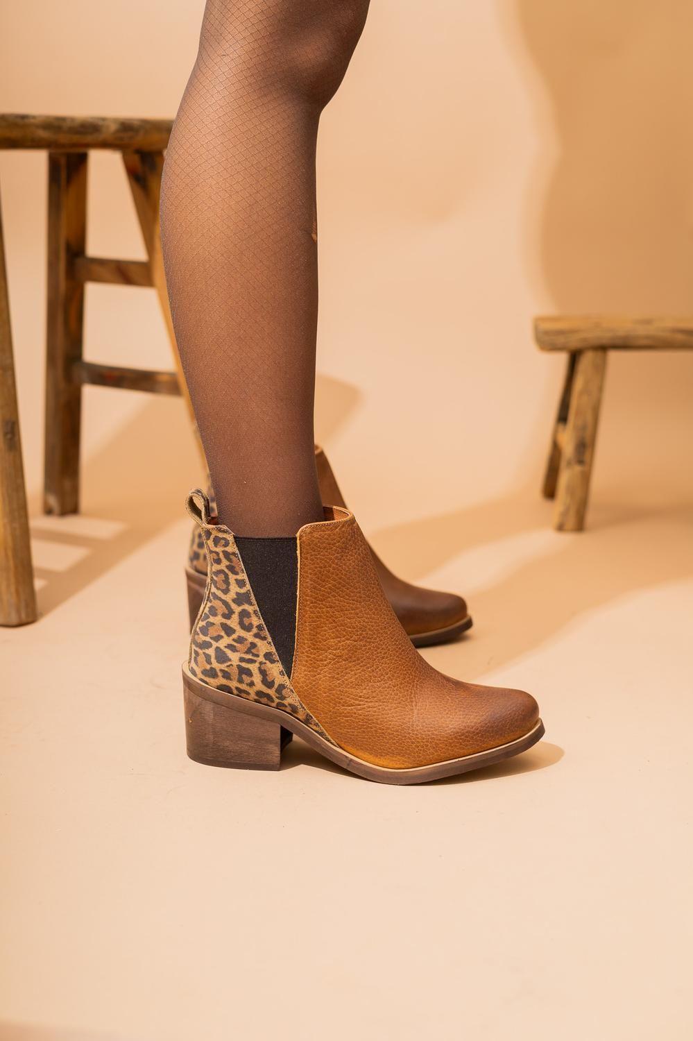 Botin Mujer / Suiriri Camel Print-3