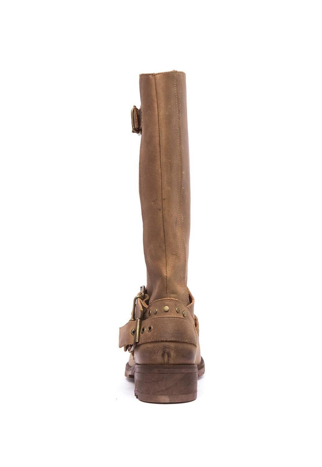 Bota Mujer De Cuero Olivia Taupe C3-4