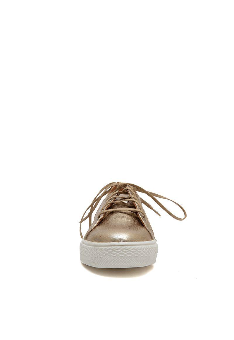 Zapatilla De Cuero Cenizo C2 Metalico Giani Dafirenze-3