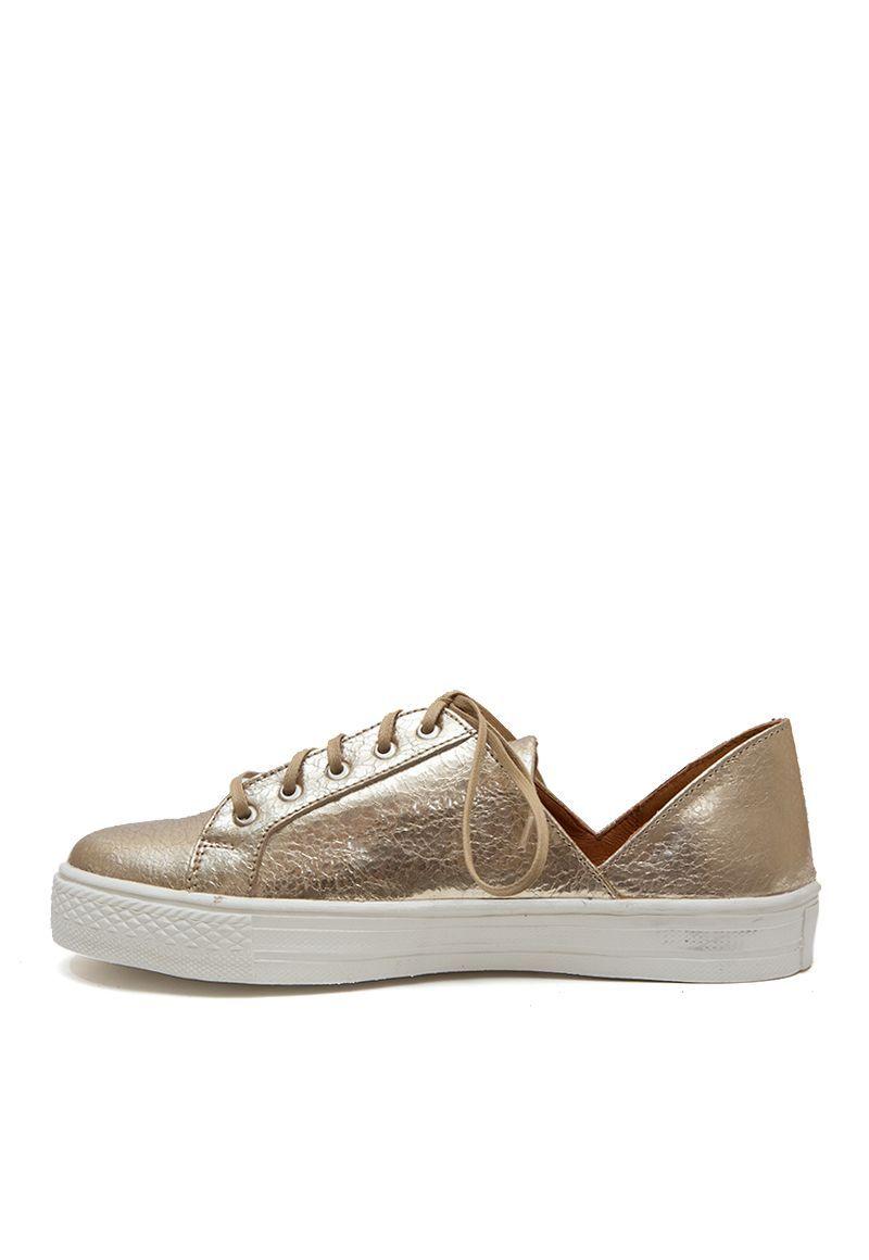 Zapatilla De Cuero Cenizo C2 Metalico Giani Dafirenze-4