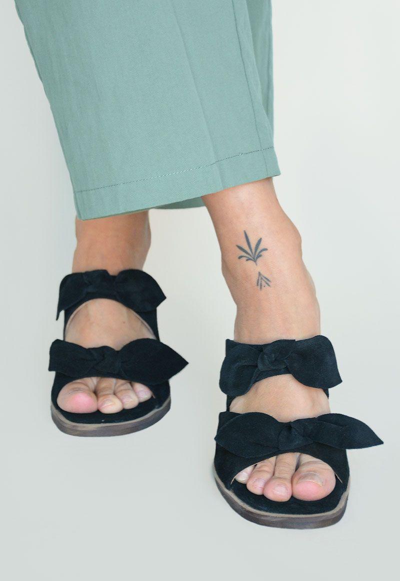 Sandalia De Cuero Abeto C1 Negro Giani Dafirenze-1