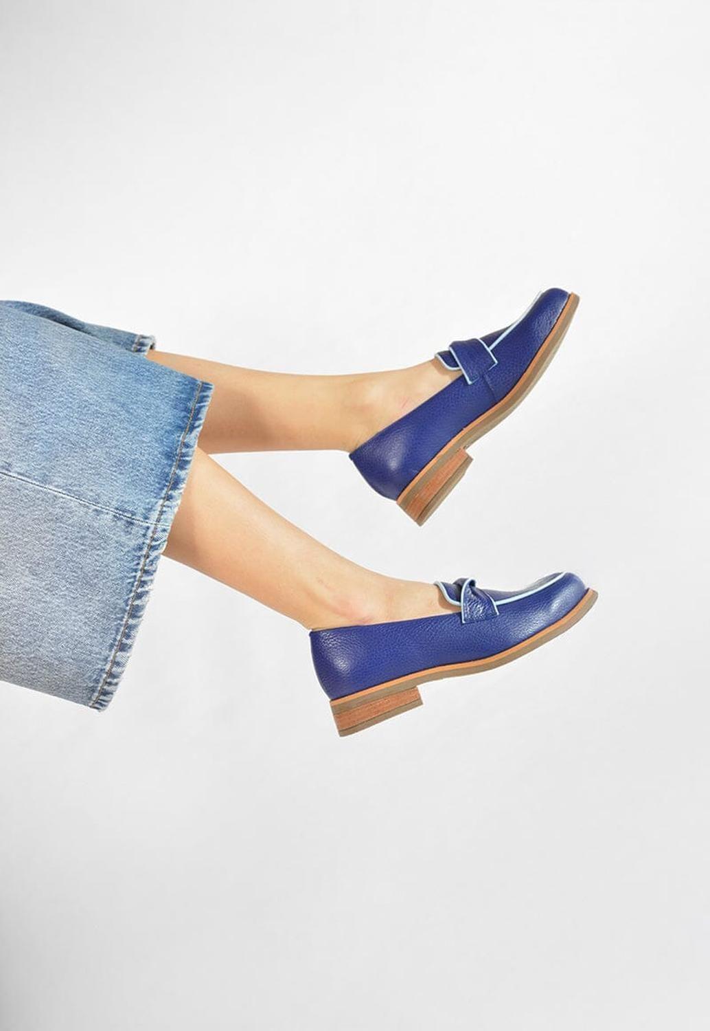 Mocasin Mujer / Capri Azul-7