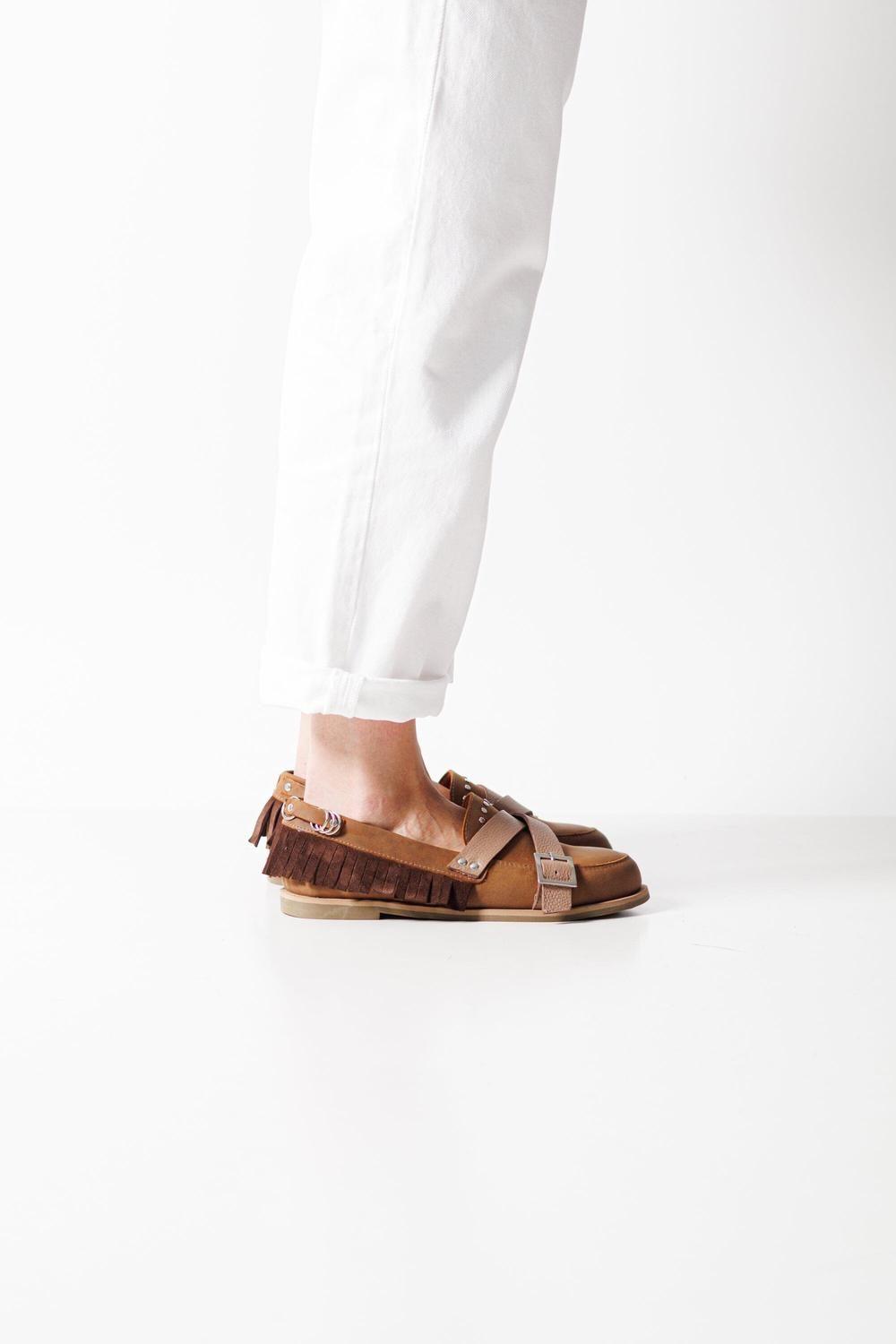 Mocasin Mujer / Fresia Café-8