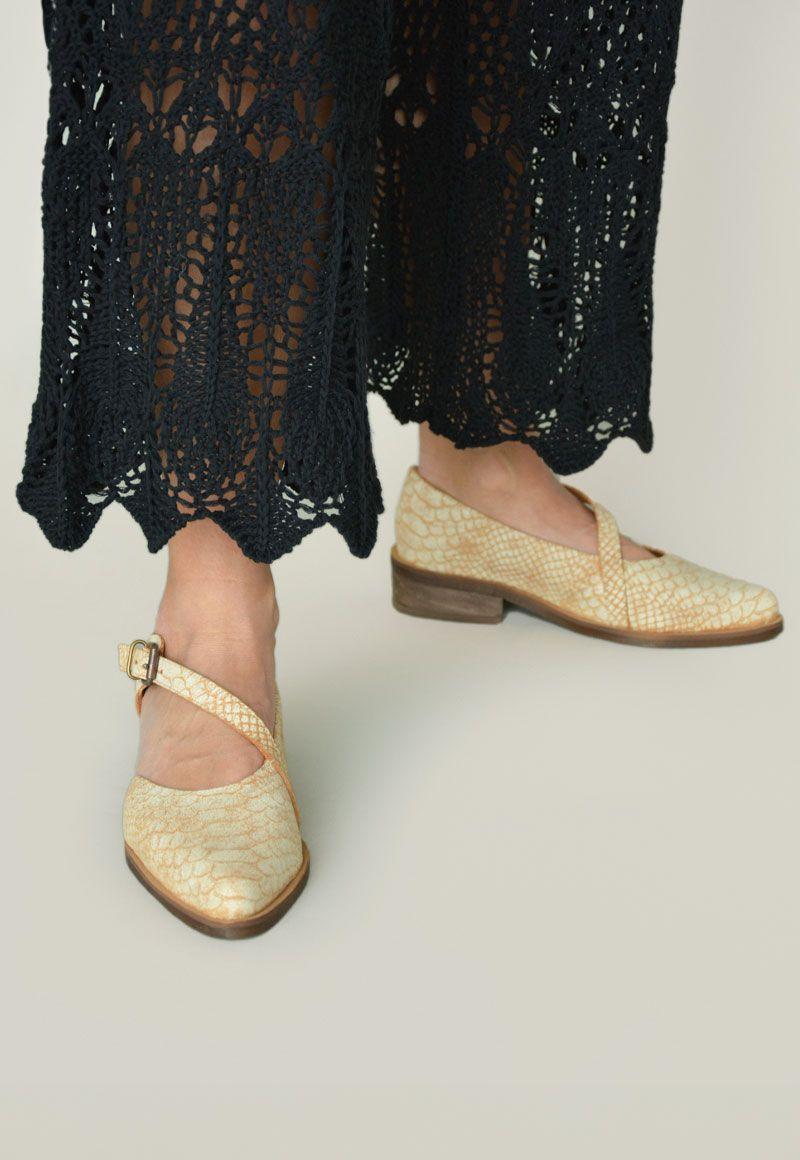 Zapato De Cuero Bayo C11 Beige Giani Dafirenze-1